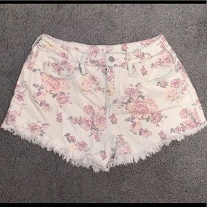 Floral High Rise Shorts